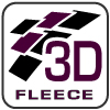renegade 3D fleece fabric logo, purple, squares, signature brand fabrics