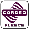 renegade corded fleece fabric logo, waves, purple, square, signature fabric