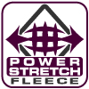 renegade power stretch fleece fabric logo, purple, arrows, grid, signature brand fabric